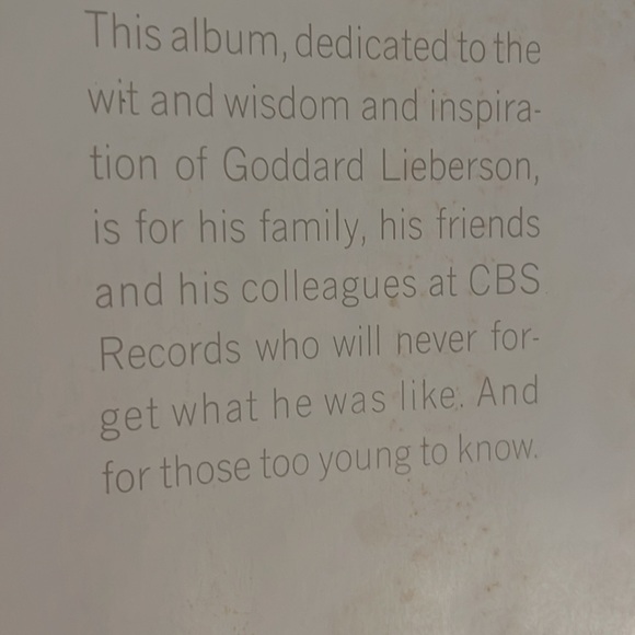 Vintage Rare 1977 album from GODDARD LIBERSON as a memorial to CBS - Picture 4 of 16